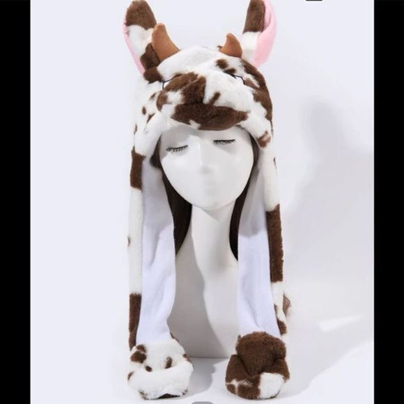 Cow Hat With Movable Ears New without tags Never used - Picture 1 of 4